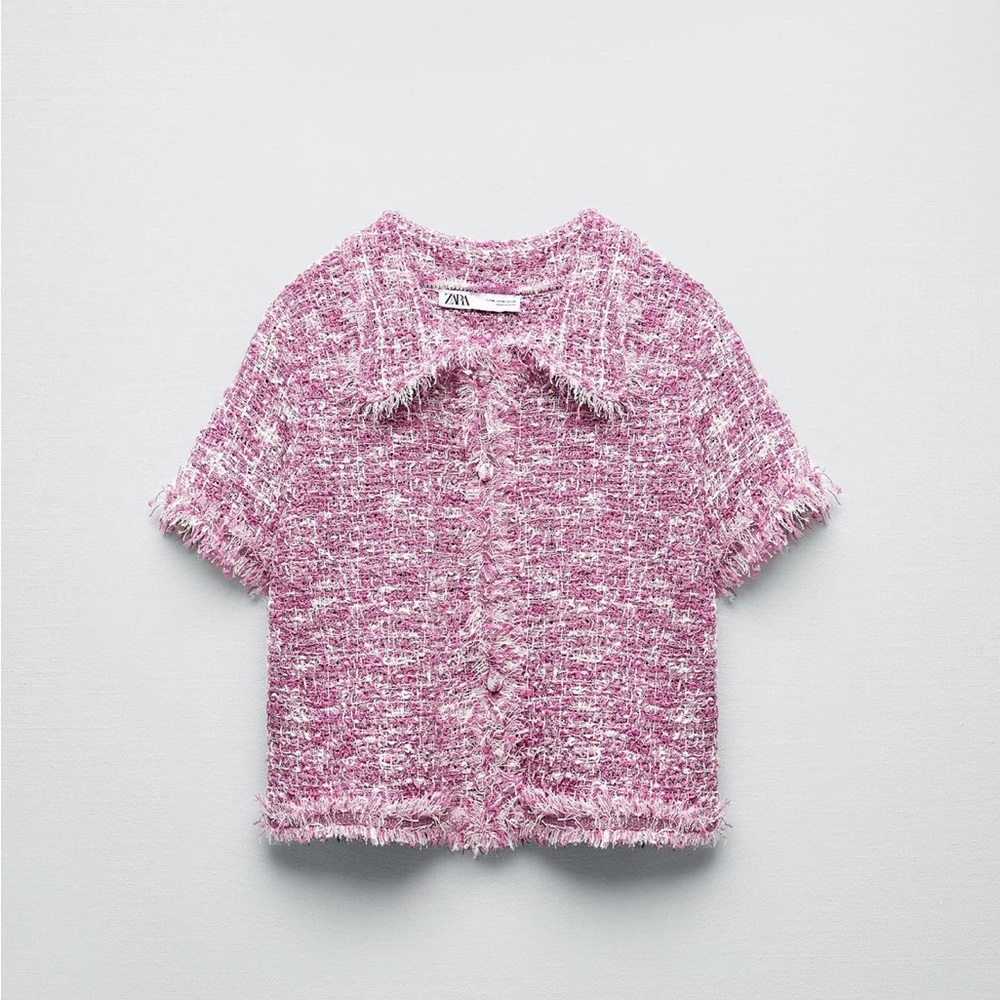 Zara Structured Knit Cardigan